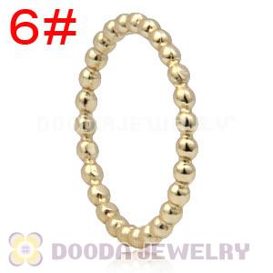 Gold Plated Sterling Silver European Stackable Bubble Ring Wholesale