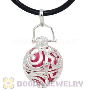 18mm Harmony Chime Ball In Silver Plated Filigree Cage Pendant Wholesale