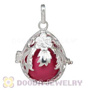 18mm Harmony Chime Ball In Silver Plated Filigree Cage Pendant Wholesale