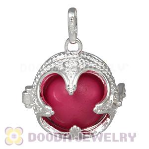 18mm Harmony Chime Ball In Silver Plated Filigree Cage Pendant Wholesale