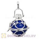 20mm Harmony Chime Ball In Silver Plated Filigree Cage Pendant Wholesale
