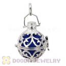 20mm Harmony Chime Ball In Silver Plated Filigree Cage Pendant Wholesale
