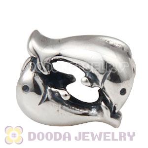 S925 Sterling Silver Dolphin Charm Beads Wholesale