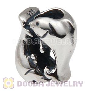 925 Sterling Silver Dolphin Charm Beads Wholesale