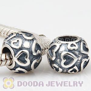 925 Sterling Silver Loveheart Charm Beads Wholesale