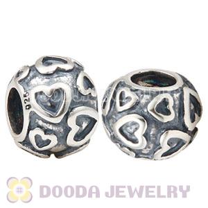 925 Sterling Silver Loveheart Charm Beads Wholesale