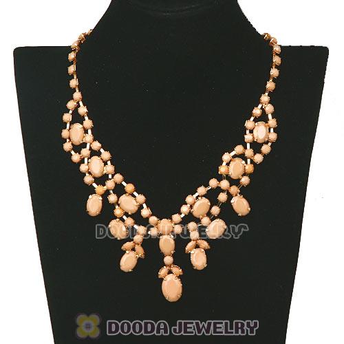 Chunky Multilayer Resin Rhinestone Choker Bib Collar Necklace Wholesale