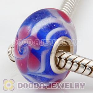 925 sterling silver single core Charm Jewelry glass beads