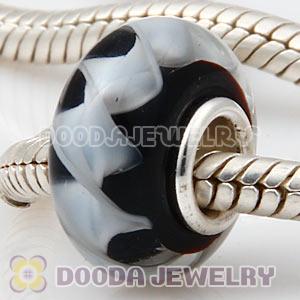 925 sterling silver single core Charm Jewelry glass beads