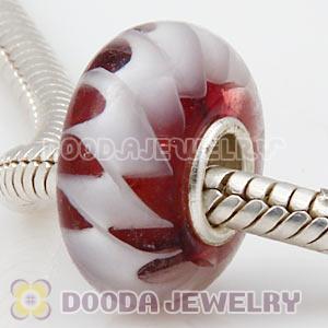 925 sterling silver single core Charm Jewelry glass beads