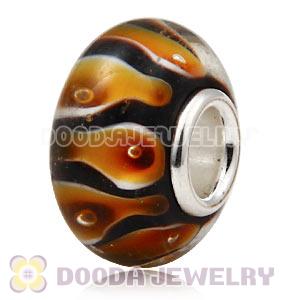 925 sterling silver single core Charm Jewelry glass beads
