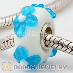 925 sterling silver single core Charm Jewelry glass beads