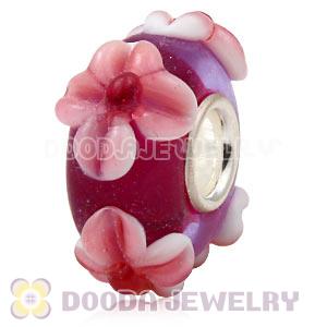 925 sterling silver single core Charm Jewelry glass beads