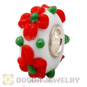 925 sterling silver single core Charm Jewelry glass beads