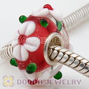 925 sterling silver single core Charm Jewelry glass beads