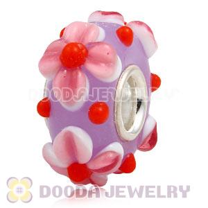 925 sterling silver single core Charm Jewelry glass beads