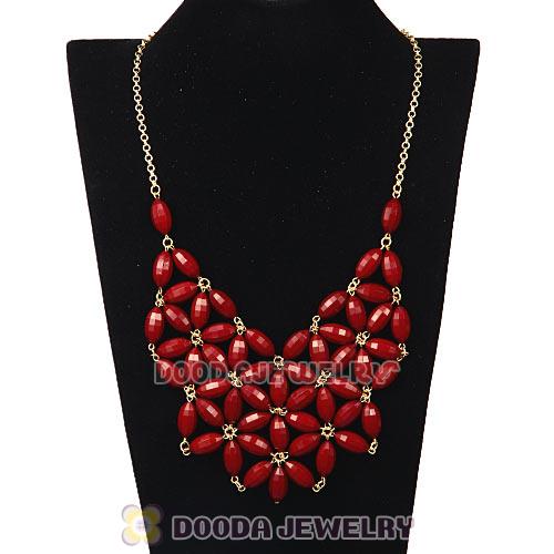 2013 New Products Claret Bubble Necklace For Women Wholesale