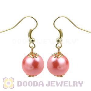 Fashion Gold Plated Pink Pearl Bubble Earrings Wholesale