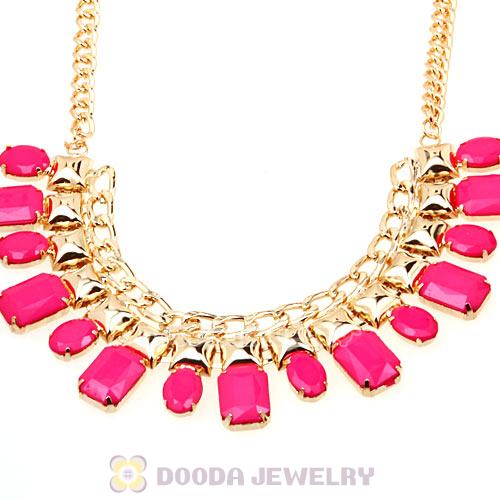 Chunky Chain Resin Choker Bib Costume Jewelry Necklace Wholesale