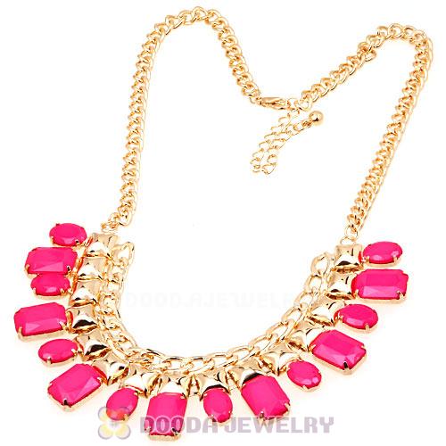 Chunky Chain Resin Choker Bib Costume Jewelry Necklace Wholesale