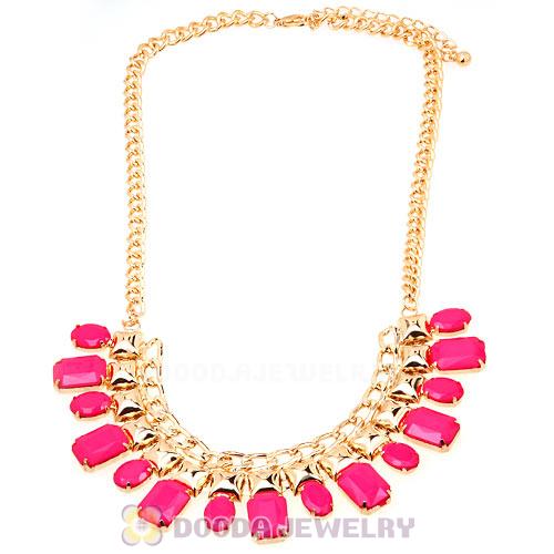 Chunky Chain Resin Choker Bib Costume Jewelry Necklace Wholesale