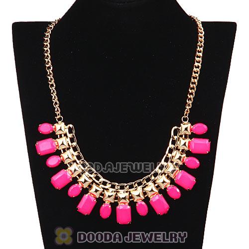 Chunky Chain Resin Choker Bib Costume Jewelry Necklace Wholesale