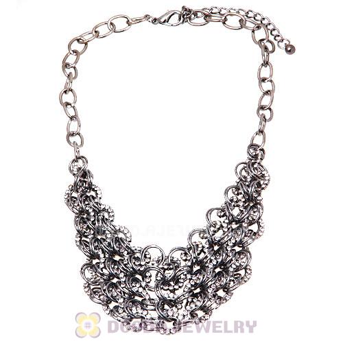 2013 Fashion Costume Jewelry Ladies Crystal Chunky Chain Necklace Wholesale