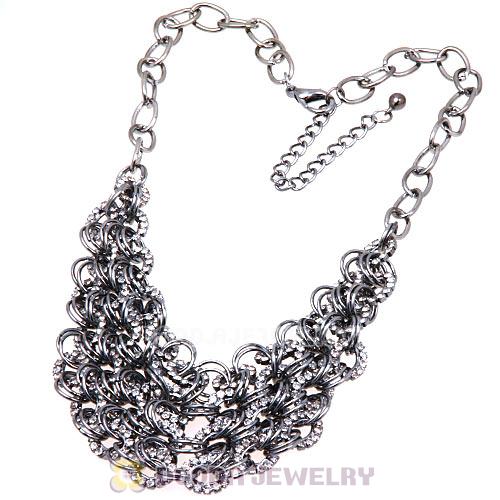 2013 Fashion Costume Jewelry Ladies Crystal Chunky Chain Necklace Wholesale