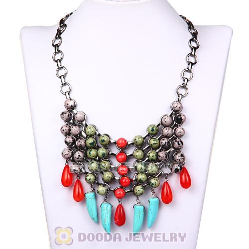 2013 Fashion Ladies Statement Beaded Necklace Costume Jewelry