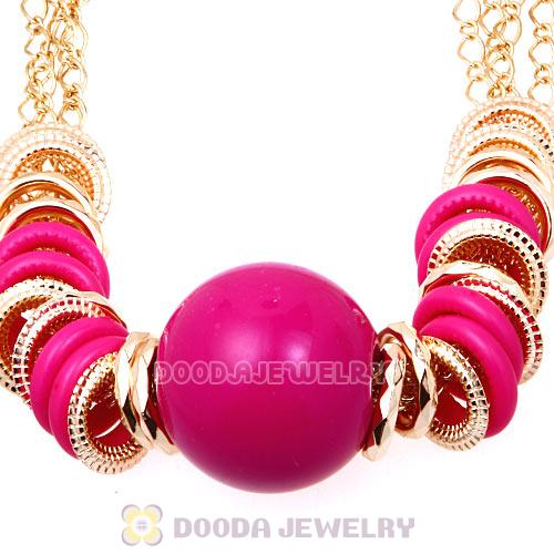 Ethnic Gold Chains Big Ball Choker Collar Necklace Wholesale