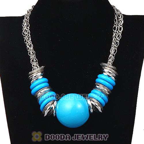 Ethnic Chunky Chain Hoop Big Ball Choker DIY Necklace