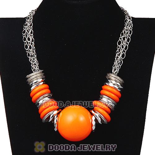 Ethnic Chunky Chain Hoop Big Ball Choker DIY Necklace