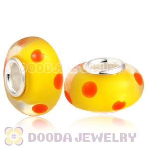 925 sterling silver single core Charm Jewelry glass beads