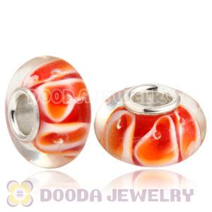 925 sterling silver single core Charm Jewelry glass beads