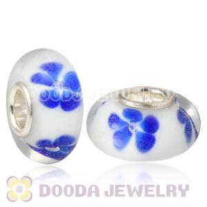 925 sterling silver single core Charm Jewelry glass beads
