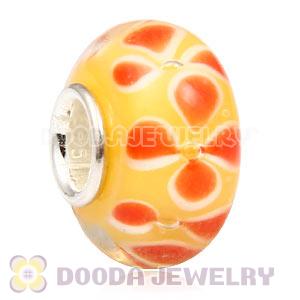 925 sterling silver single core Charm Jewelry glass beads
