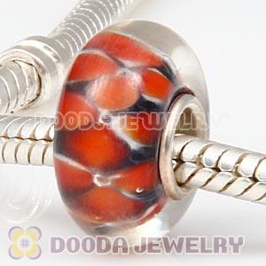925 sterling silver single core Charm Jewelry glass beads
