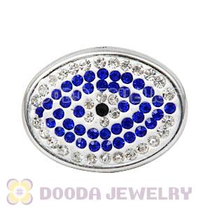 Handmade CCB Pave Crystal Evil Eye Charms For Bracelets Wholesale