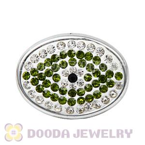 Handmade CCB Pave Crystal Evil Eye Charms For Bracelets Wholesale
