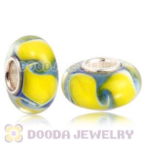 925 sterling silver single core Charm Jewelry glass beads