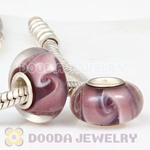 925 sterling silver single core Charm Jewelry glass beads