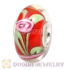 925 sterling silver single core Charm Jewelry glass beads