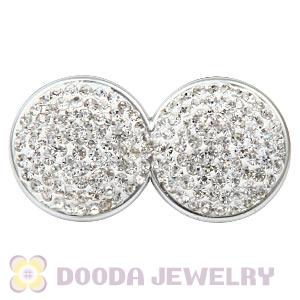 Handmade CCB Pave Crystal Beads For Bracelets Wholesale