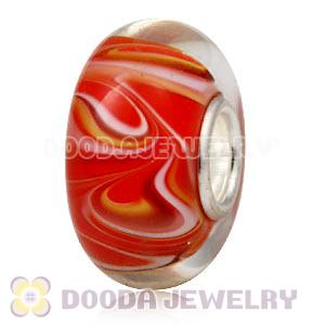 925 sterling silver single core Charm Jewelry glass beads