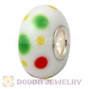 925 sterling silver single core Charm Jewelry glass beads