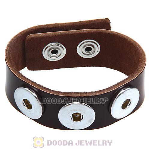Dark Brown Noosa Amsterdam Leather Bracelet Nude Wholesale
