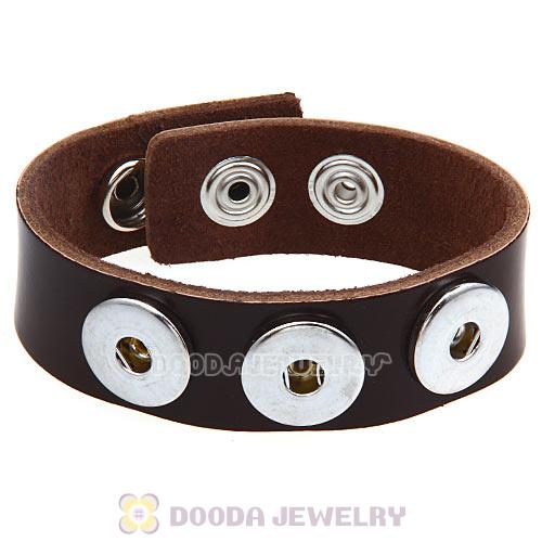 Dark Brown Noosa Amsterdam Leather Bracelet Nude Wholesale