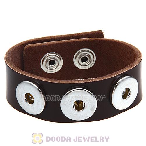 Dark Brown Noosa Amsterdam Leather Bracelet Nude Wholesale