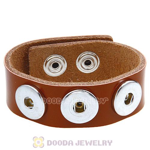 Brown Noosa Amsterdam Leather Bracelet Nude Wholesale