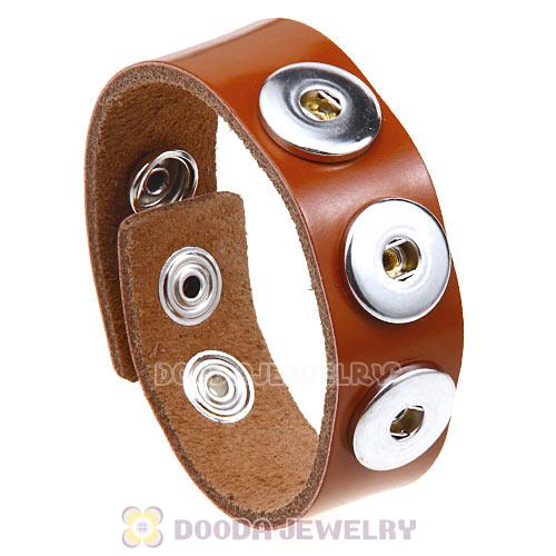 Brown Noosa Amsterdam Leather Bracelet Nude Wholesale